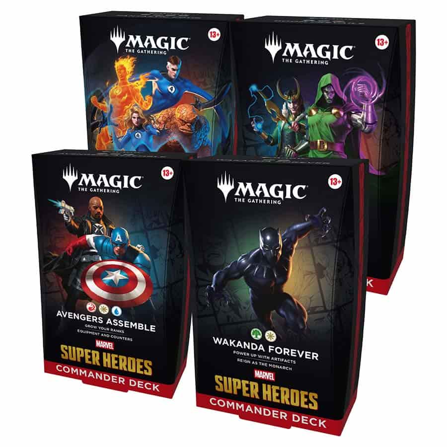 Magic The Gathering - Marvel Super Heroes Commander Decks (Set of 4) (Pre-Order)