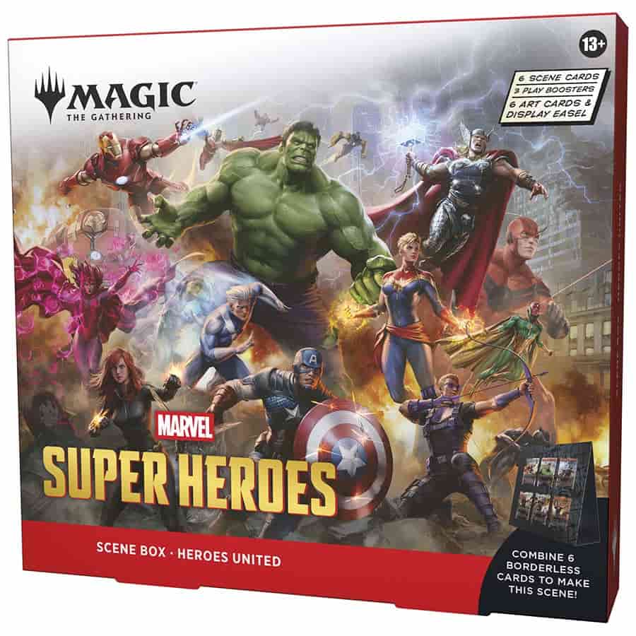 Magic The Gathering - Marvel Super Heroes Scene Box: Heroes United